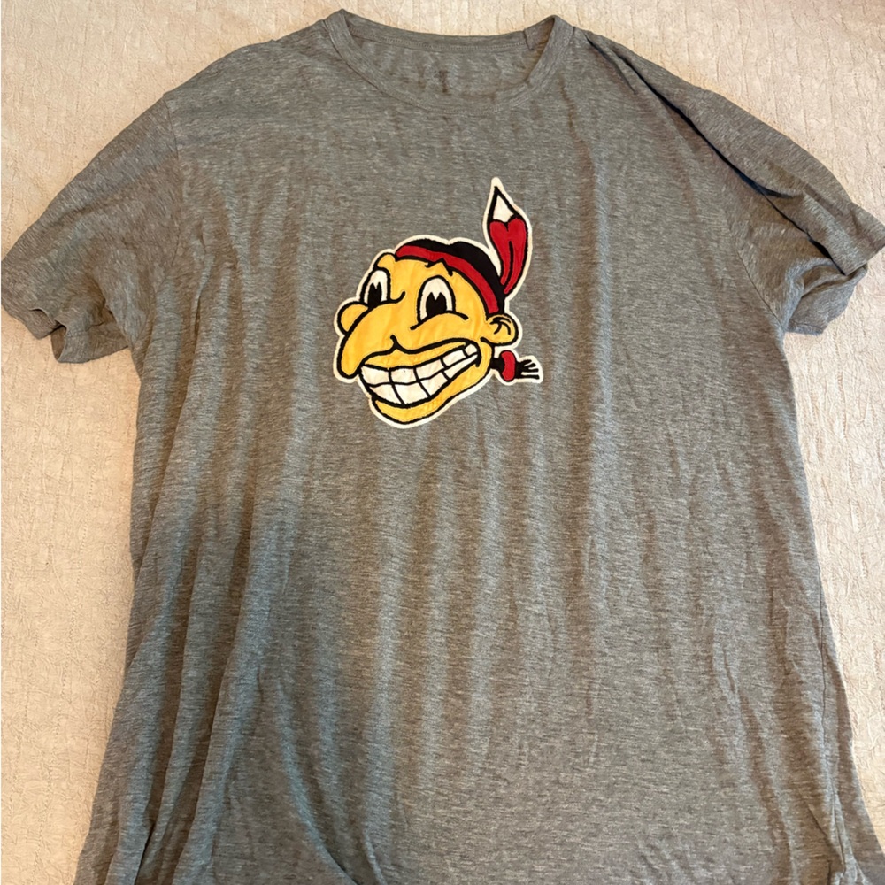 Indians baseball Gray Graphic Men's T-Shirt